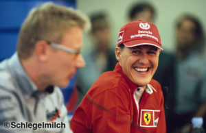 Michael Schumacher and Mika Hakkinen