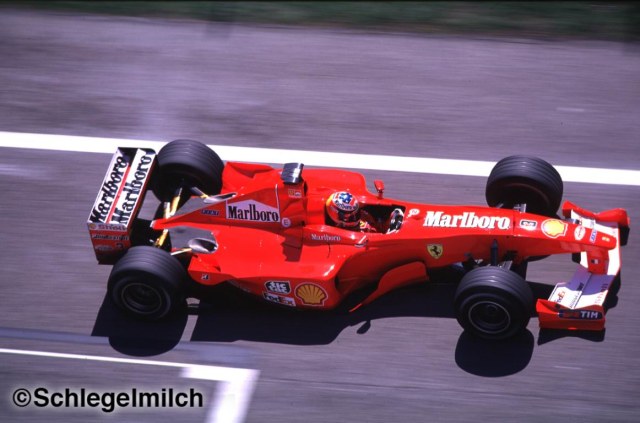 Michael Schumacher driving a Ferrari F1 Car