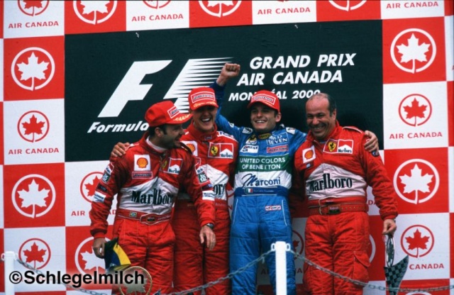 Schumacher, Barrichello, Fisichella