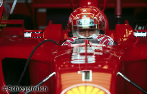 Michael Schumacher in car