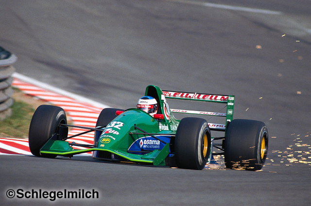 Michael Schumacher driving a Jordan
